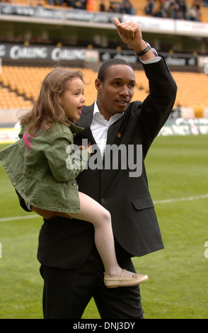 Paul Ince footballer with his daughter Reah 2005 Stock Photo