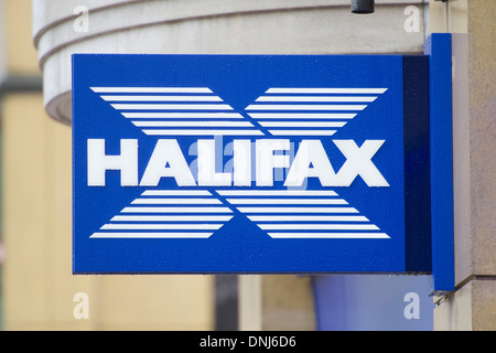 Halifax bank sign and logo. Stock Photo