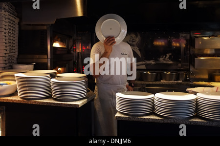 Chef with disguise Stock Photo