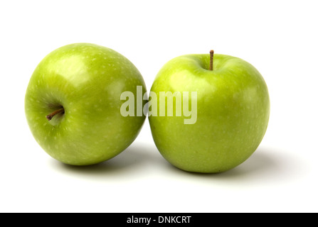 green apples isolated on white background Stock Photo