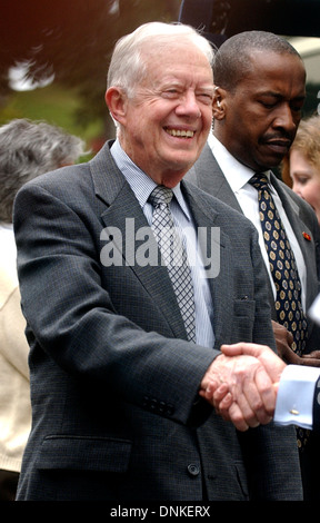Former United States President Jimmy Carter, in Caracas, Venezuela, January 26, 2004. Stock Photo