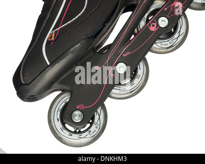 Roller blade cutout isolated on white background Stock Photo