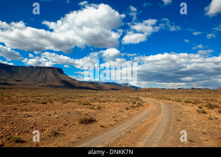 Gravel road in the Karoo National Park in Beaufort West, South Africa Stock Photo