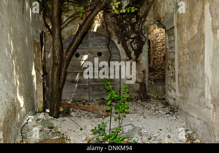 Plomin Istria Croatia old fisherman village details Stock Photo