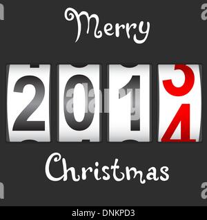 2014 New Year counter, vector. Stock Vector