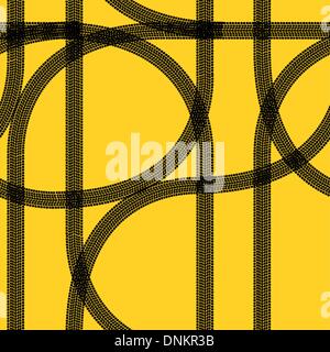 Seamless wallpaper winter tire tracks pattern illustration vector background Stock Vector