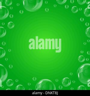 Frame of beautiful bubbles Stock Vector