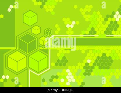 Background featuring hexagons. Stock Vector