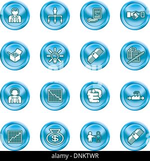icons or design elements relating to business Stock Vector