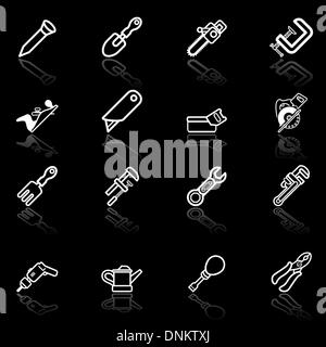 A vector series set of tool icons Stock Vector