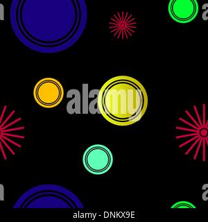 Seamless wallpaper from abstract smooth forms Stock Vector