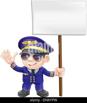 A cartoon illustration of a pilot waving Stock Vector Image & Art - Alamy