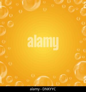 Frame of beautiful bubbles Stock Vector