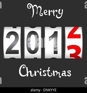 2013 New Year counter, vector. Stock Vector