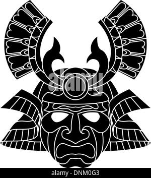 Download An Illustration Of A Fearsome Red And Yellow Samurai Mask Stock Vector Image Art Alamy Yellowimages Mockups