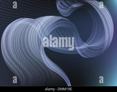 An abstract background featuring an abstract smoke like shape Stock Vector