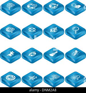 Web Search Icons Series Set. A series of web search icons set. Stock Vector