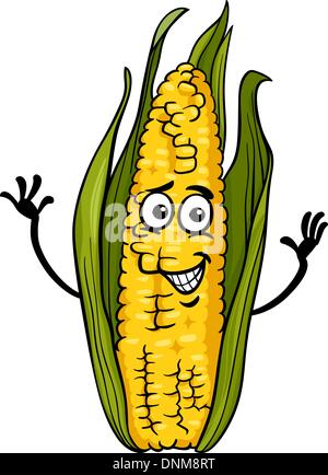 shy cartoon corn on the cob on Craiyon