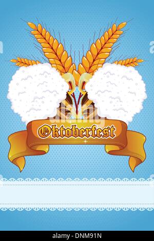 A vector illustration of Oktoberfest banner design Stock Vector