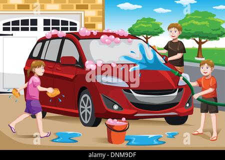dad car and work clipart