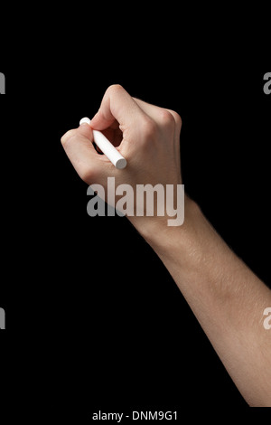 Man Hand writing University with black marker on visual screen ...