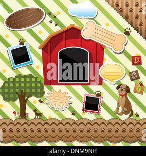 A vector illustration of scrapbook design element Stock Vector