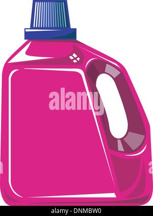 Detergent bottle on a white background. Vector illustration Stock ...