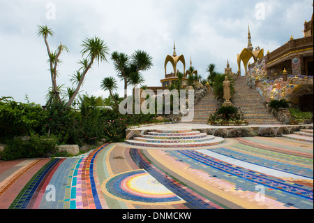 Khao Kho, Thailand, temple complex of Wat Phra Kaew Thart Pha Stock Photo