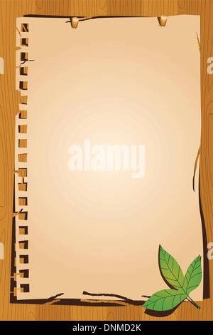 A vector illustration of a old vintage paper background Stock Vector
