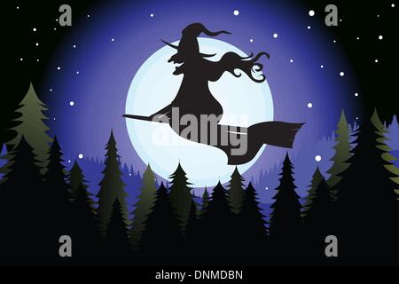 halloween witch riding broom halloween witch riding broom