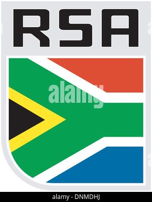 Flag of Republic of South Africa. RSA national symbol in official ...