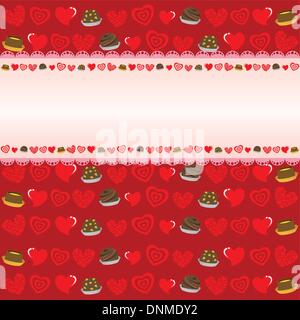 A vector illustration of Valentine day background Stock Vector