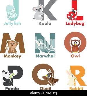 A vector illustration of alphabet animals from S to Z Stock Vector Image &  Art - Alamy