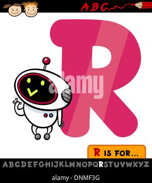 Kids robot alphabet, font or type, vector letters, digits and ...