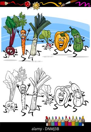 running vegetables cartoon illustration Stock Vector Image & Art - Alamy