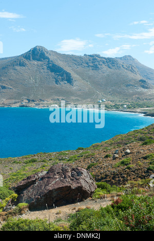 Griechenland, Insel Tilos, Bucht von Agios Antonios (Andonis) Stock Photo