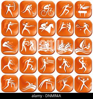 Sport icons Stock Vector