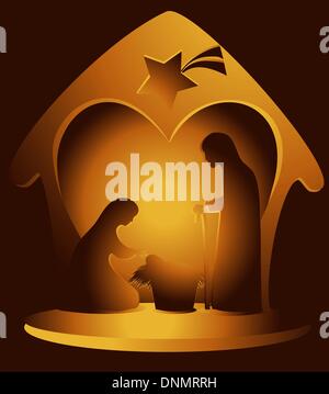 Nativity scene Stock Vector