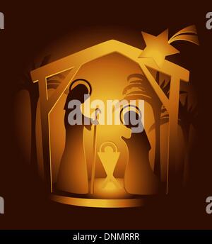 Nativity scene Stock Vector