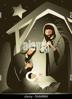 Nativity scene Stock Vector