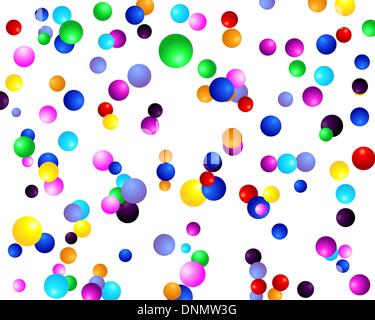 Colorful chocolate drops vector background for design use Stock Vector