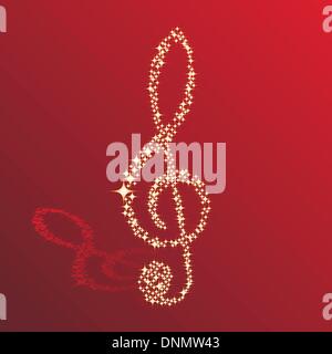 Musical notes clef vector background for use in design Stock Vector