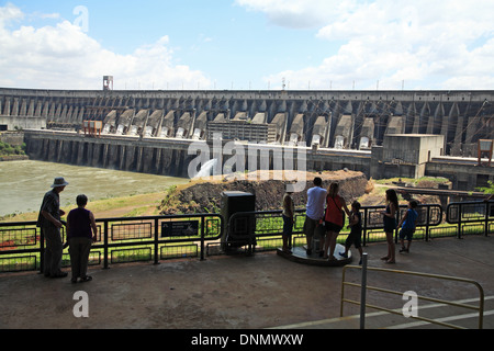 Brazil, Parana, Foz Iguazu, water power station Itaipu Stock Photo