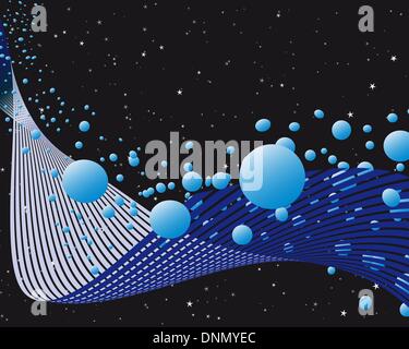 abstract space water background Stock Vector