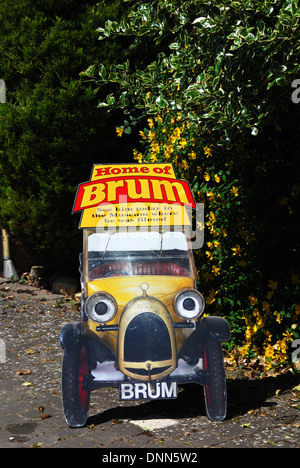 famous TV character Brum in Bourton on the Water, Cotswolds UK Stock Photo