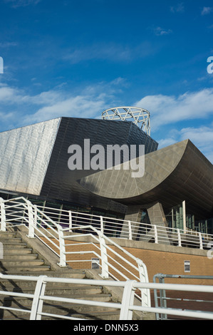 Exterior of the Lowry Theatre at Salford Quays near Manchester in England, UK Stock Photo