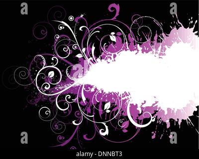 Abstract floral grunge design Stock Vector Image & Art - Alamy