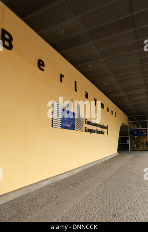 The Berlaymont building, the headquarters of the European Commission, in Brussels, Belgium. Stock Photo