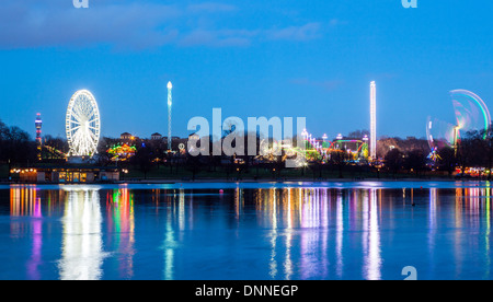 Winter Wonderland Hyde Park London UK Stock Photo