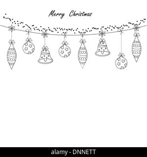 black and white christmas clipart borders